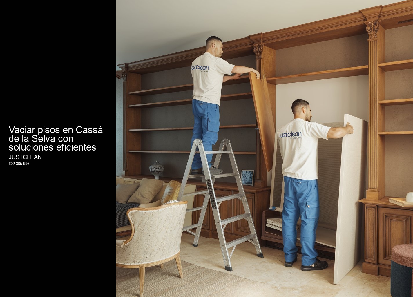 Cómo contactar con JustClean para vender tus muebles usados en Cassà de la Selva