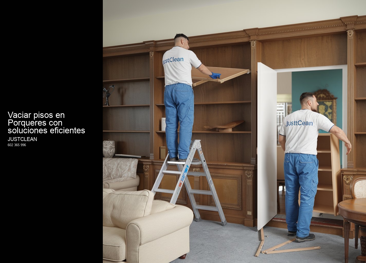 Vaciar pisos en Porqueres con soluciones eficientes